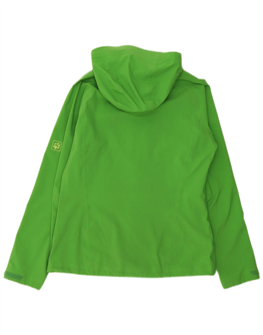 Jack Wolfskin Jachetă de ploaie cu glugă pentru femei UK 12/14 Poliester verde mediu