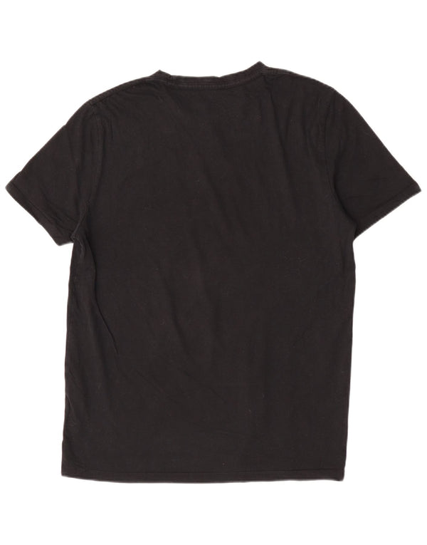 All Saints Mens T-Shirt Top Large Black Cotton