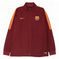 Jachetă de top pentru trening Barcelona pentru bărbați Nike XL Bordeaux, poliester color bloc