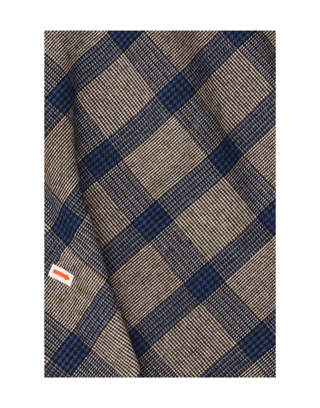 Fusta A-Line pentru femei VINTAGE W26 Small Blue Houndstooth