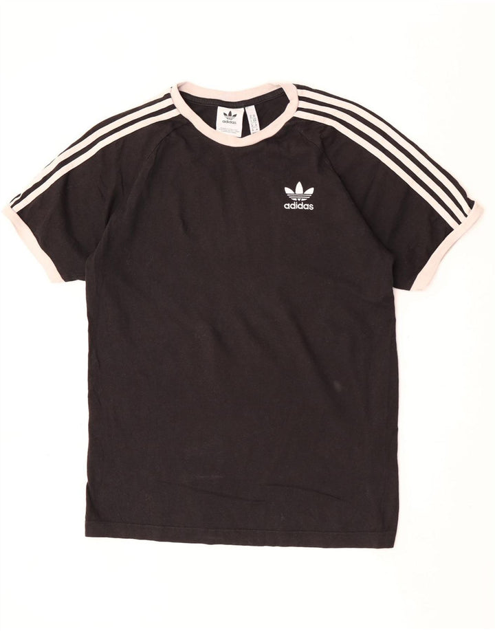 Tricou pentru bărbați Adidas Top Mediu Negru Bumbac