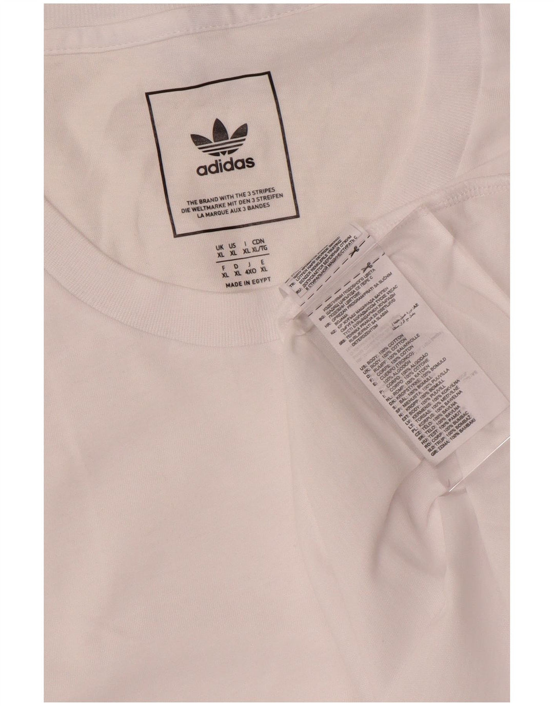 Tricou pentru bărbați Adidas Top XL Bumbac alb