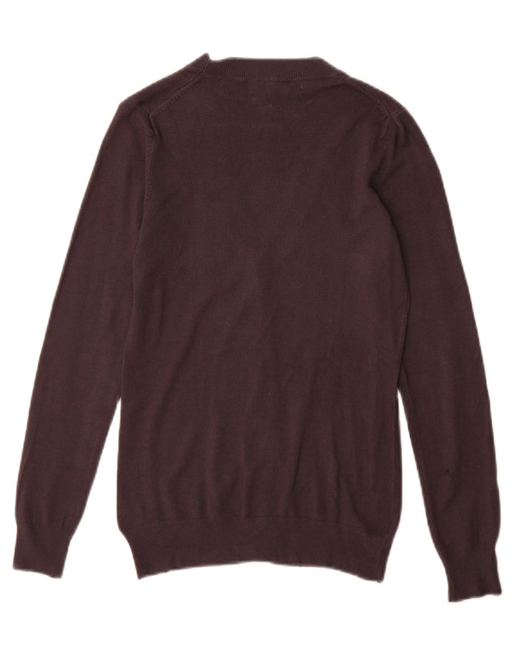 Pulover cardigan pentru femei Zara UK 12 Medium Gri Viscose