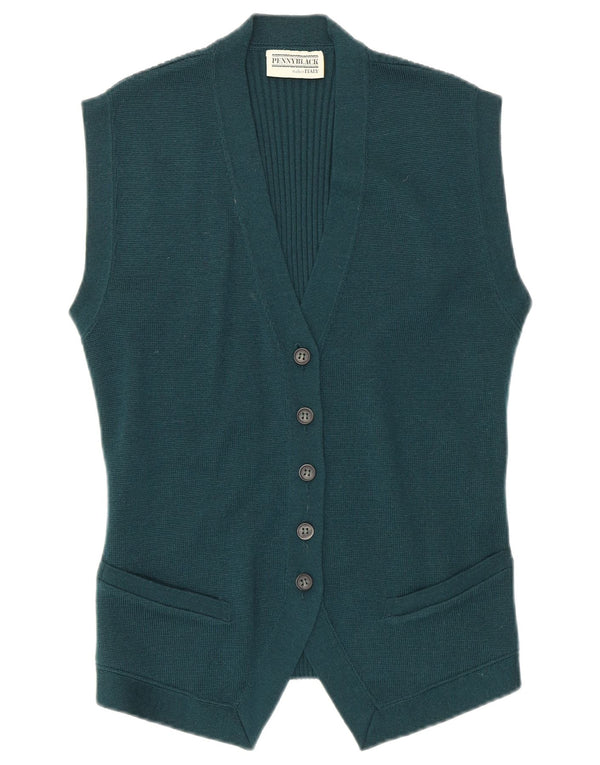 Vestă din tricot pentru femei Penny Black UK 14 Medium Green New Wool