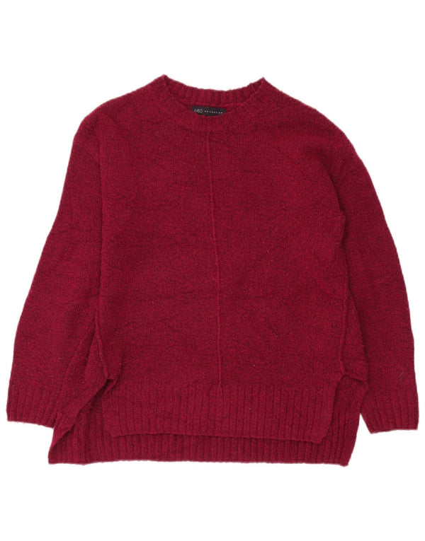 Pulover pentru femei Marks & Spencer, cu gâtul cu barca, UK 10 Mic Bordeaux