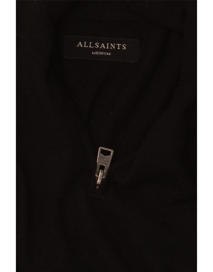 Pulover cu fermoar pentru bărbați All Saints, negru mediu