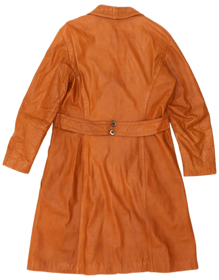 Palton din piele vintage pentru femei IT 52 2XL maro