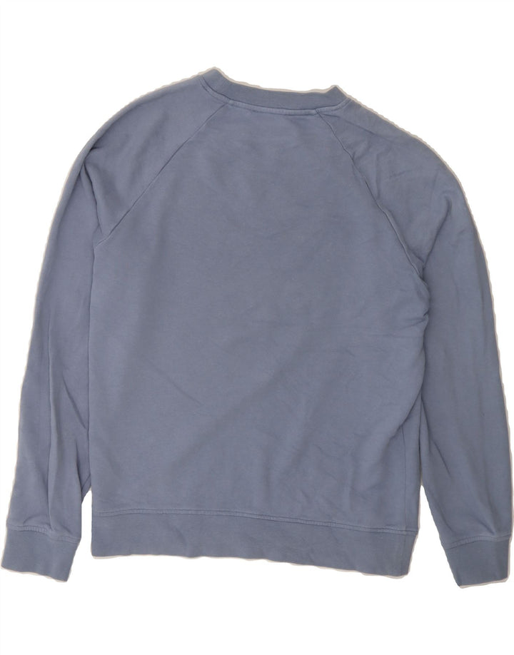 COS Womens Oversized Sweatshirt Jumper UK 6 XS Blue Cotton Vintage Cos and Second-Hand Cos from Messina Hembry 