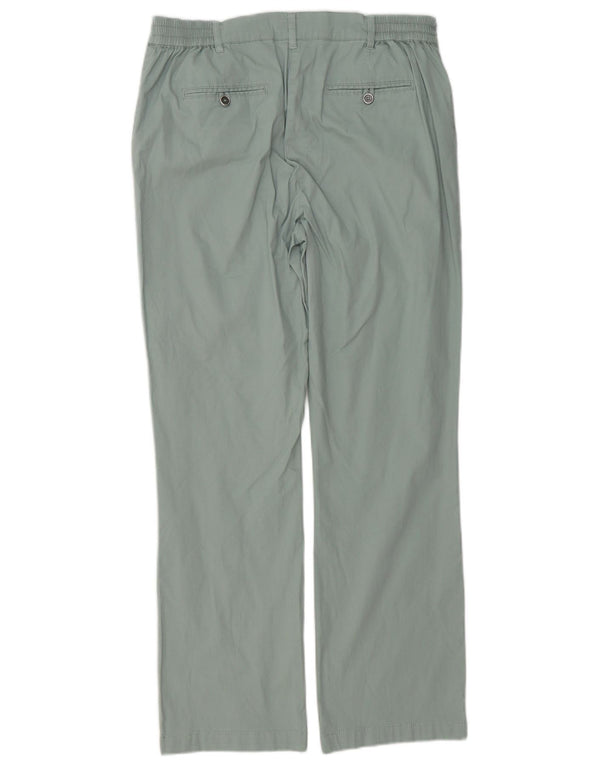Cotton Traders Pantaloni casual drepti pentru femei UK 14 Large W32 L30 Green