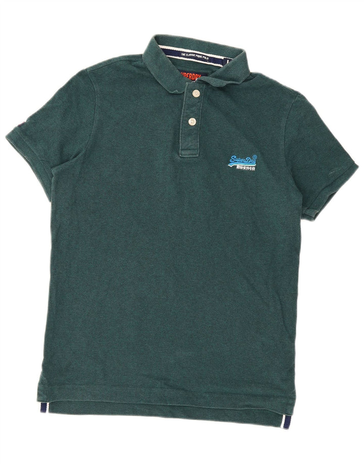 Tricou polo pentru bărbați Superdry, bumbac verde mare