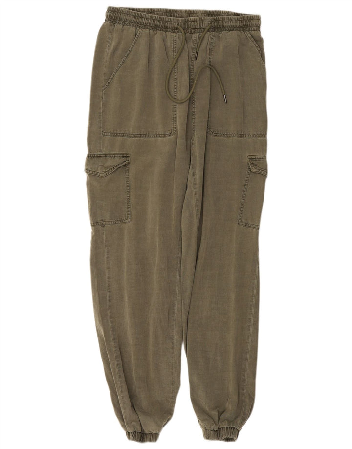 7 FOR ALL MANKIND Joggeri pentru femei Pantaloni cargo medii L30 L27 Kaki