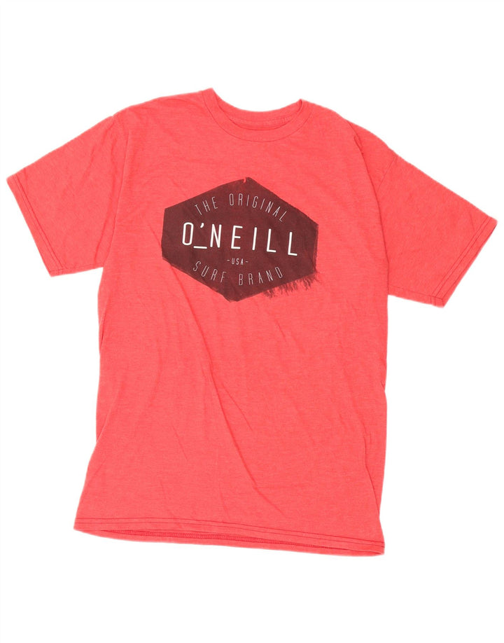 Tricou grafic O'Neill pentru bărbați, cu croiala modernă, top din bumbac roșu mediu
