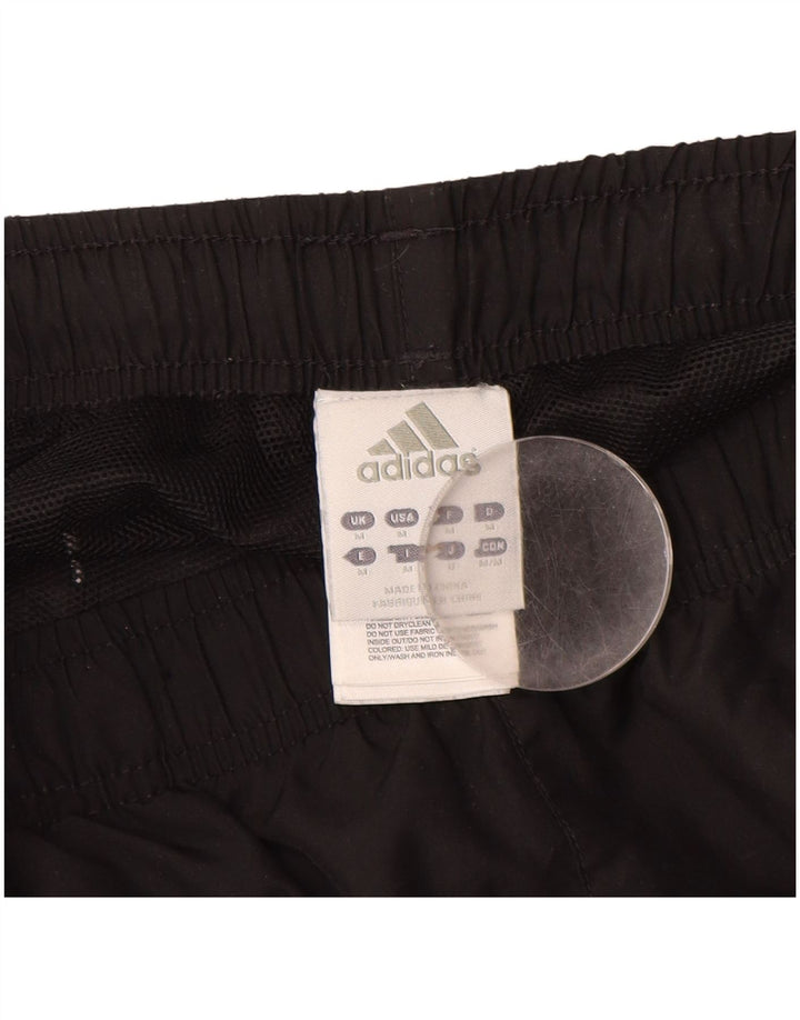 Pantaloni de trening grafic ADIDAS pentru bărbați, poliester mediu negru