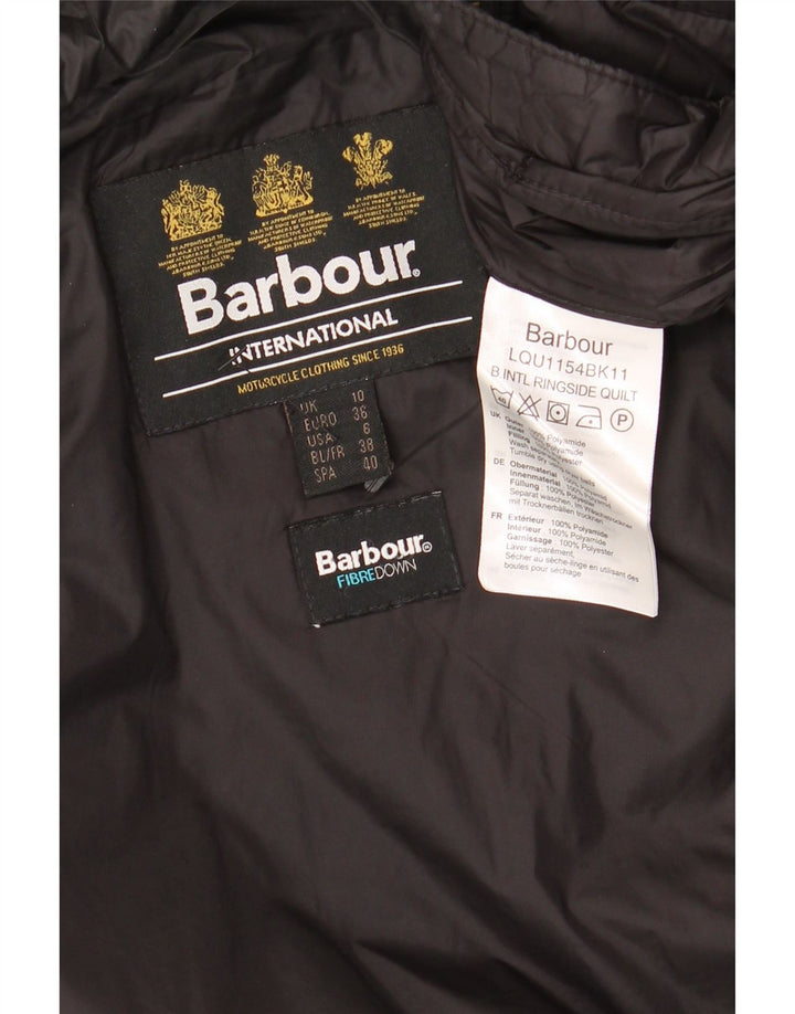 Jachetă căptușită cu glugă pentru femei BARBOUR UK 10 Poliamidă neagră mică