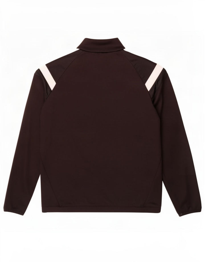 Adidas băieți Climacool Zip Neck Pullover Trening Top 11-12 ani negru