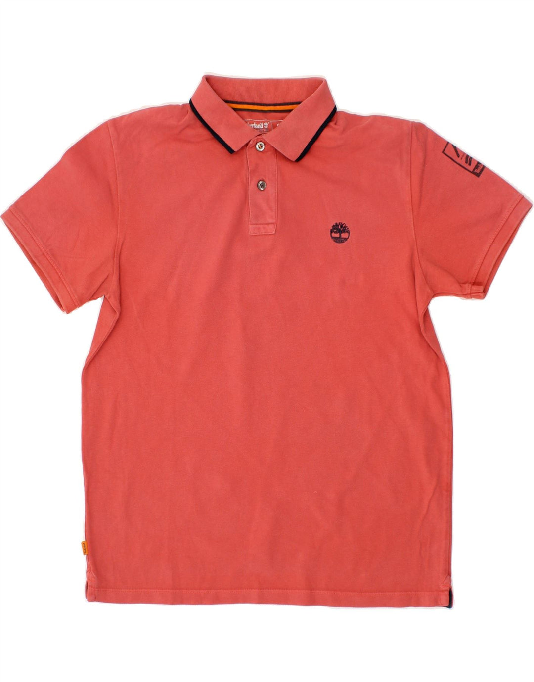 TIMBERLAND Mens Regular Fit Polo Shirt Small Red Cotton Vintage Timberland and Second-Hand Timberland from Messina Hembry 