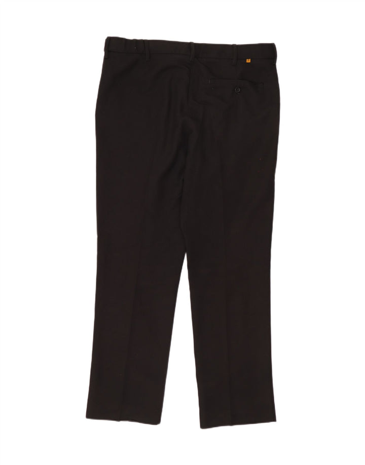 Pantaloni chino drepți clasici pentru bărbați FARAH L34 L29 Poliester negru