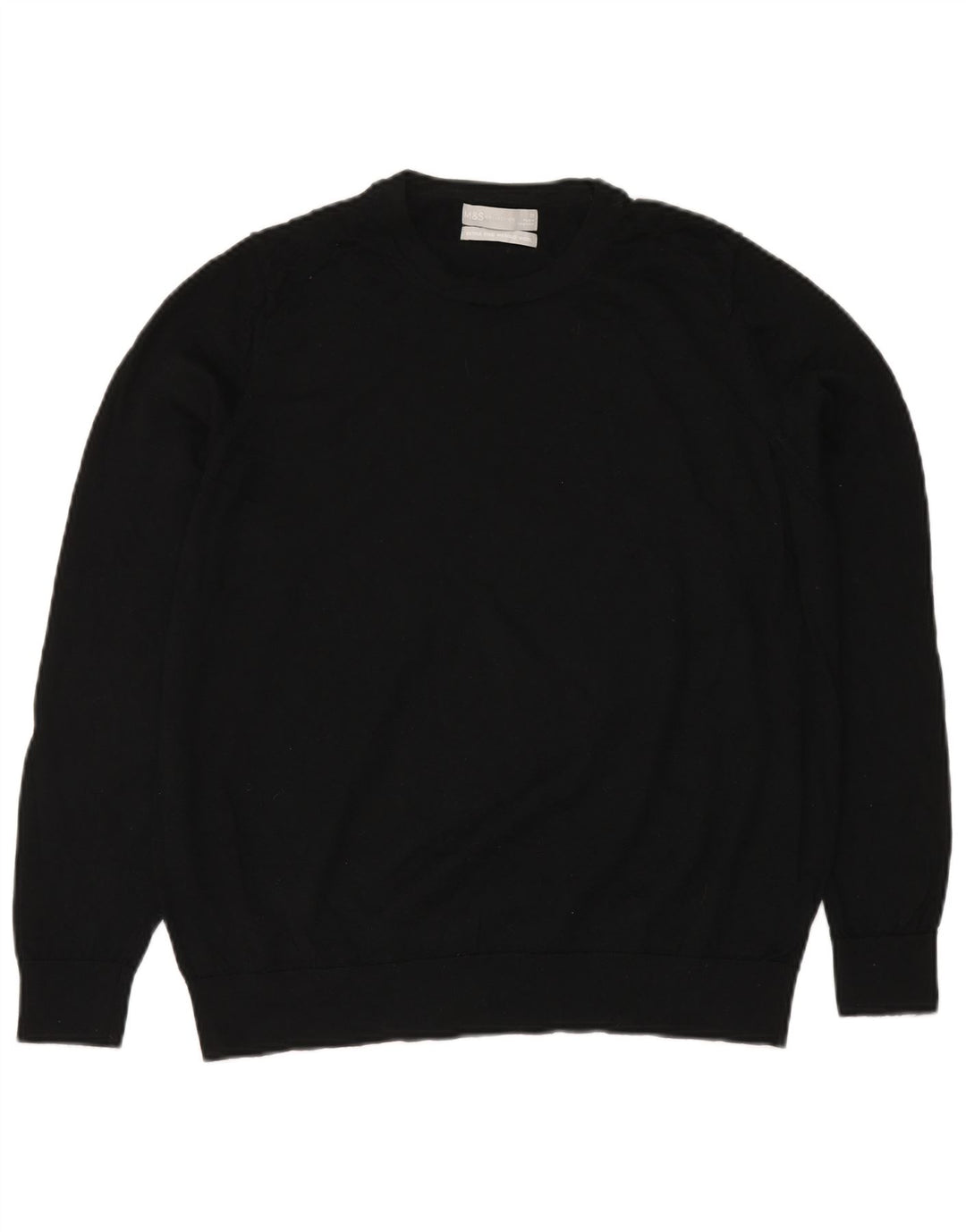 MARKS & SPENCER Pulover pentru damă cu decolteu rotund UK 20 2XL Negru