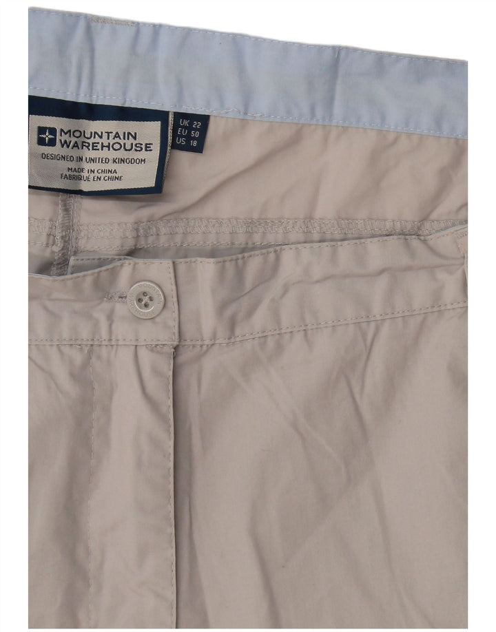 Bermude pentru femei Mountain Warehouse UK 22 2XL W40 Bej