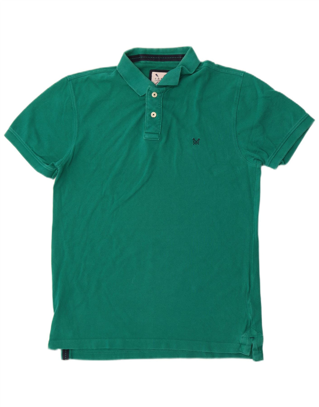 Crew Clothing Tricou polo pentru bărbați, bumbac verde mediu
