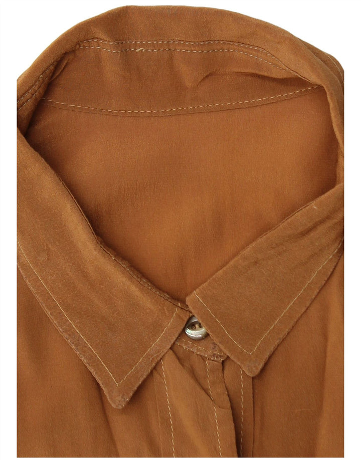 Cămașă VINTAGE pentru femei UK 18 XL Maro