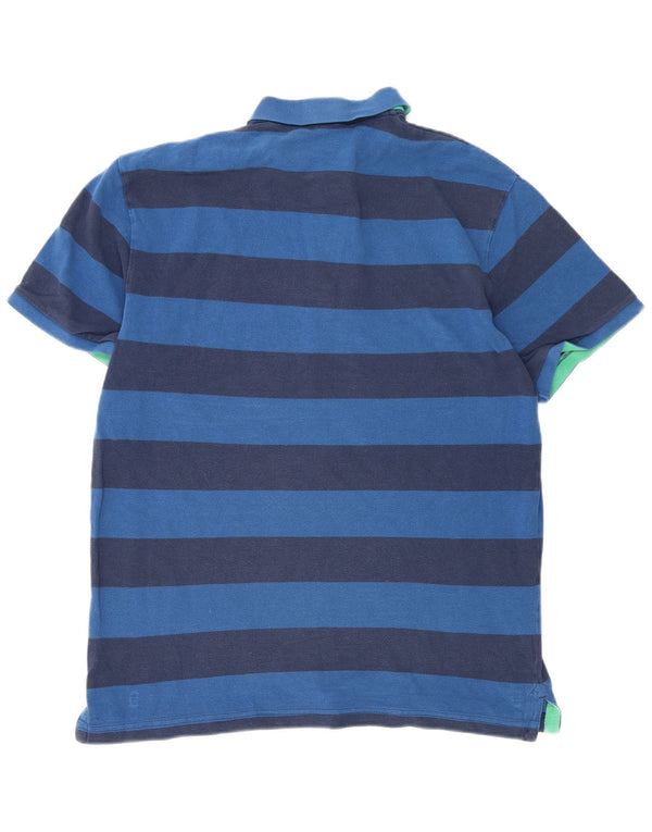 Cămașă polo pentru bărbați Gap 2XL, bumbac cu dungi bleumarin