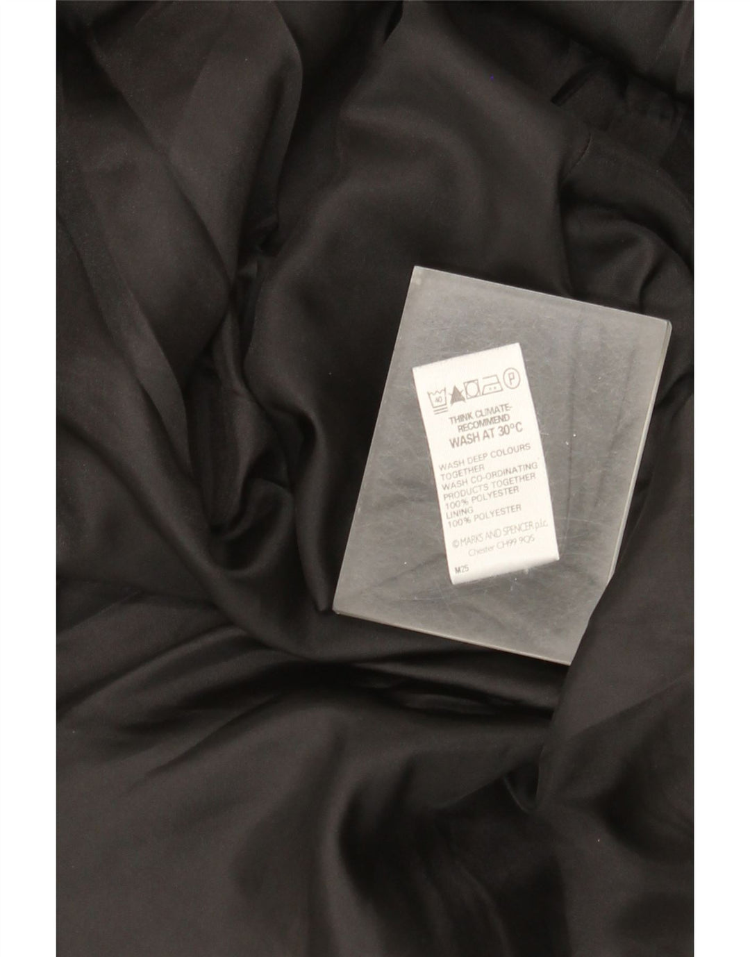 Fustă A-Line pentru femei Marks & Spencer UK 14 Large W32 Poliester negru