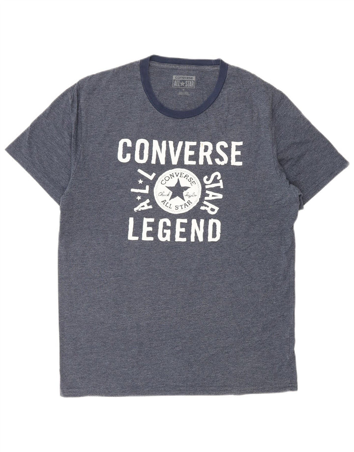 Tricou grafic pentru bărbați CONVERSE Top Mediu Bleumarin