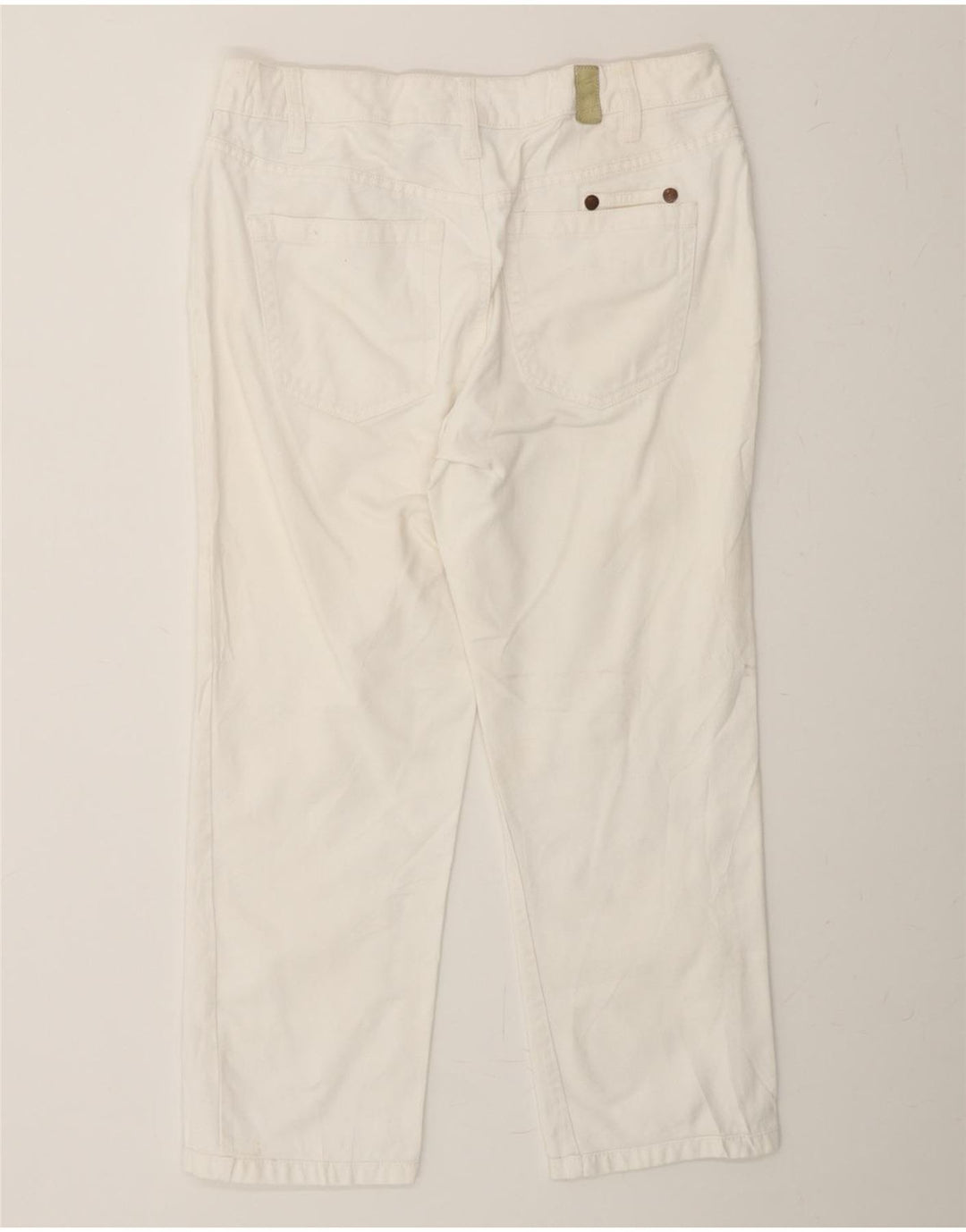 TOMMY HILFIGER Womens Hipster Cropped Jeans US 6 Medium W30 L24 White Vintage Tommy Hilfiger and Second-Hand Tommy Hilfiger from Messina Hembry 
