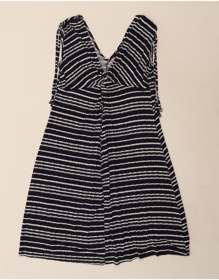 Rochie A-Line pentru femei Marks & Spencer UK 10 Mic bleumarin cu dungi