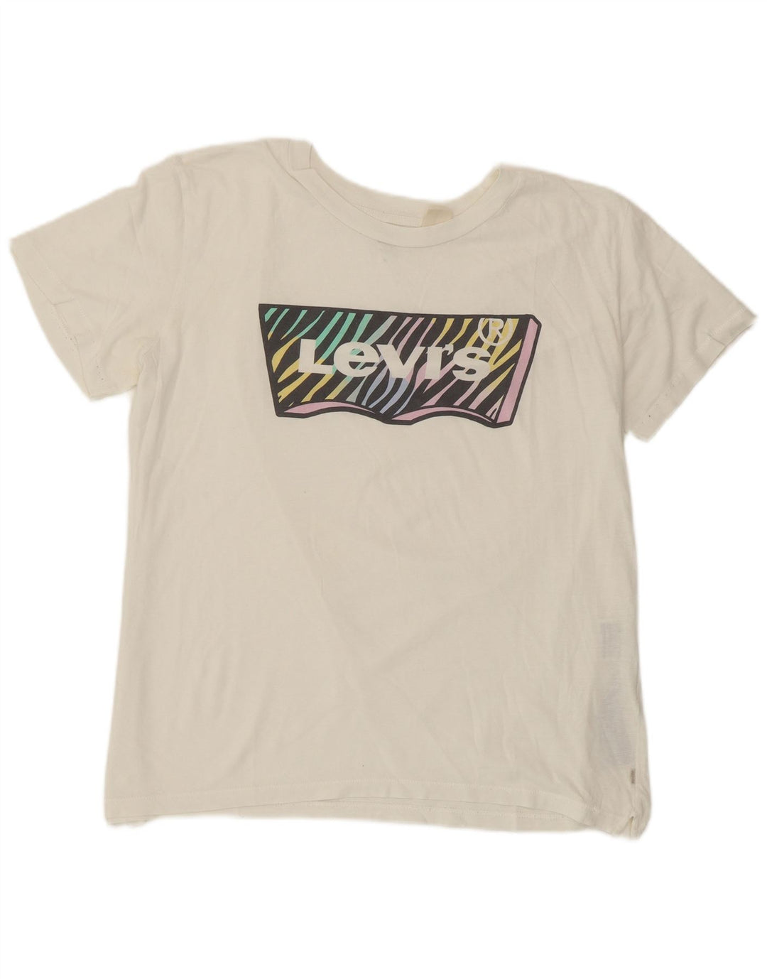 Tricou grafic Levi's pentru femei Top UK 14 Medium White Bumbac