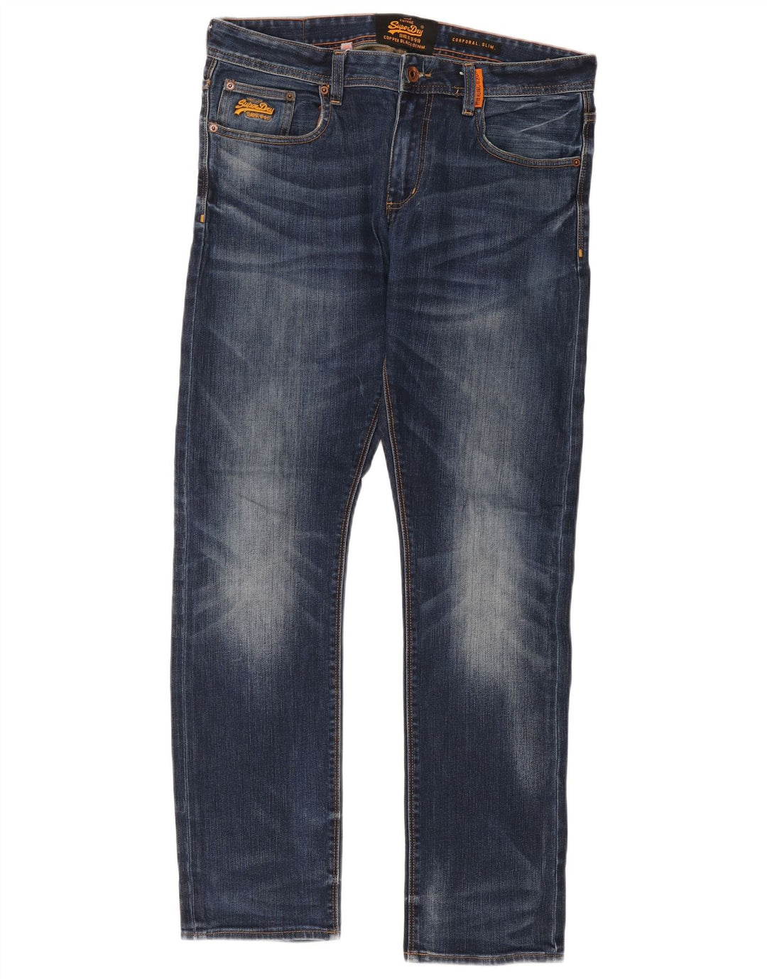 Blugi Superdry Corporal Slim pentru bărbați W34 L32 Bumbac albastru
