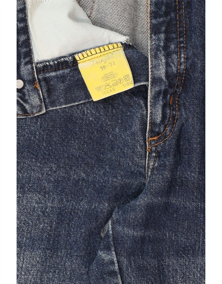 Blugi drepte pentru bărbați Wrangler Texas W38 L34 Bumbac albastru