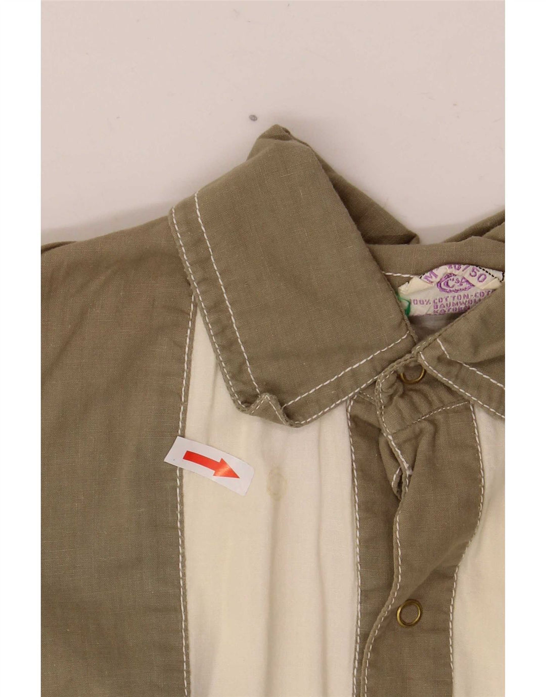 New Fast Cămașă cu mânecă scurtă pentru bărbați EU 48/50 Medium Kaki Colorblock