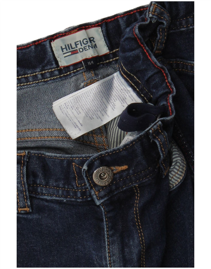 TOMMY HILFIGER Blugi skinny pentru baieti 13-14 ani W28 L29 albastru bumbac