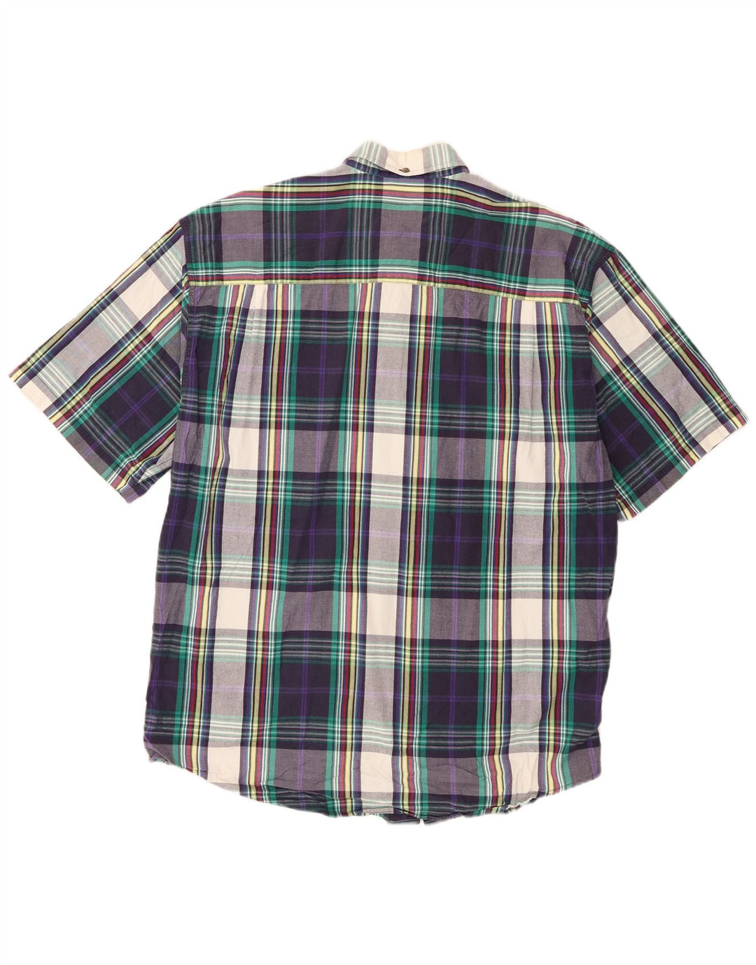 Cămașă cu mânecă scurtă pentru bărbați Eddie Bauer, bumbac cu carouri multicolore