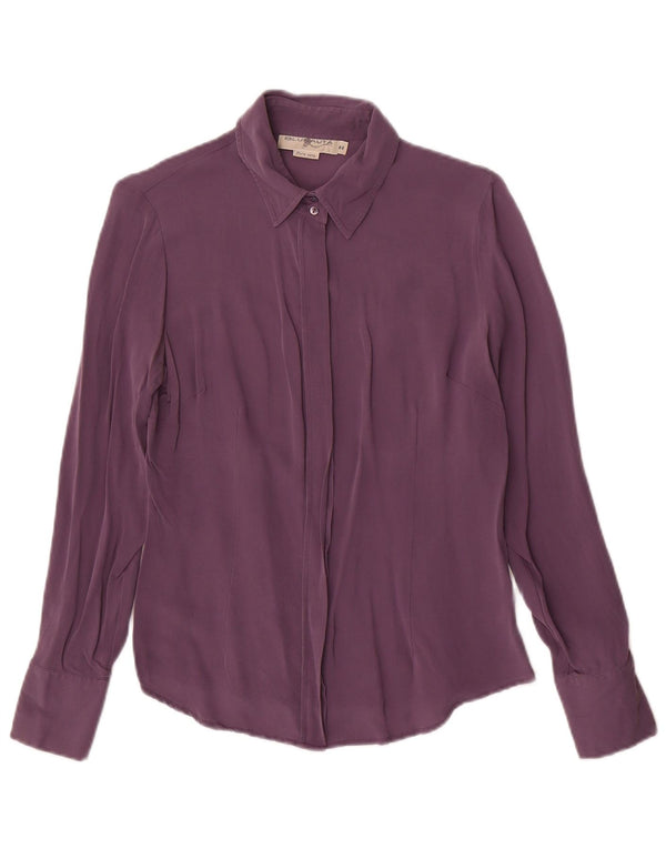 Blunauta Femei Camasa Bluza IT 44 Medium Purple Silk