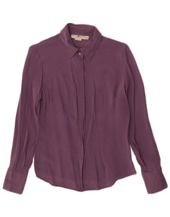 Blunauta Femei Camasa Bluza IT 44 Medium Purple Silk