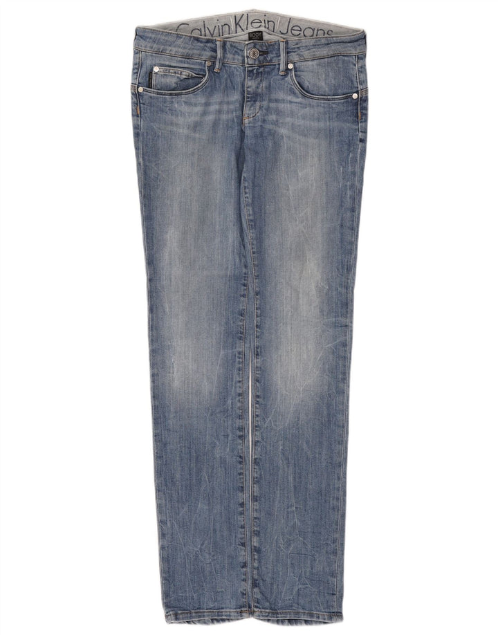 Blugi skinny pentru femei Calvin Klein W30 L33 albastru