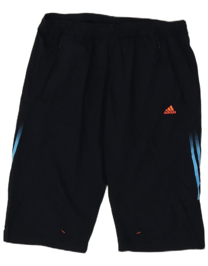 Pantaloni scurți sport pentru bărbați Adidas, mari, albastru, poliester