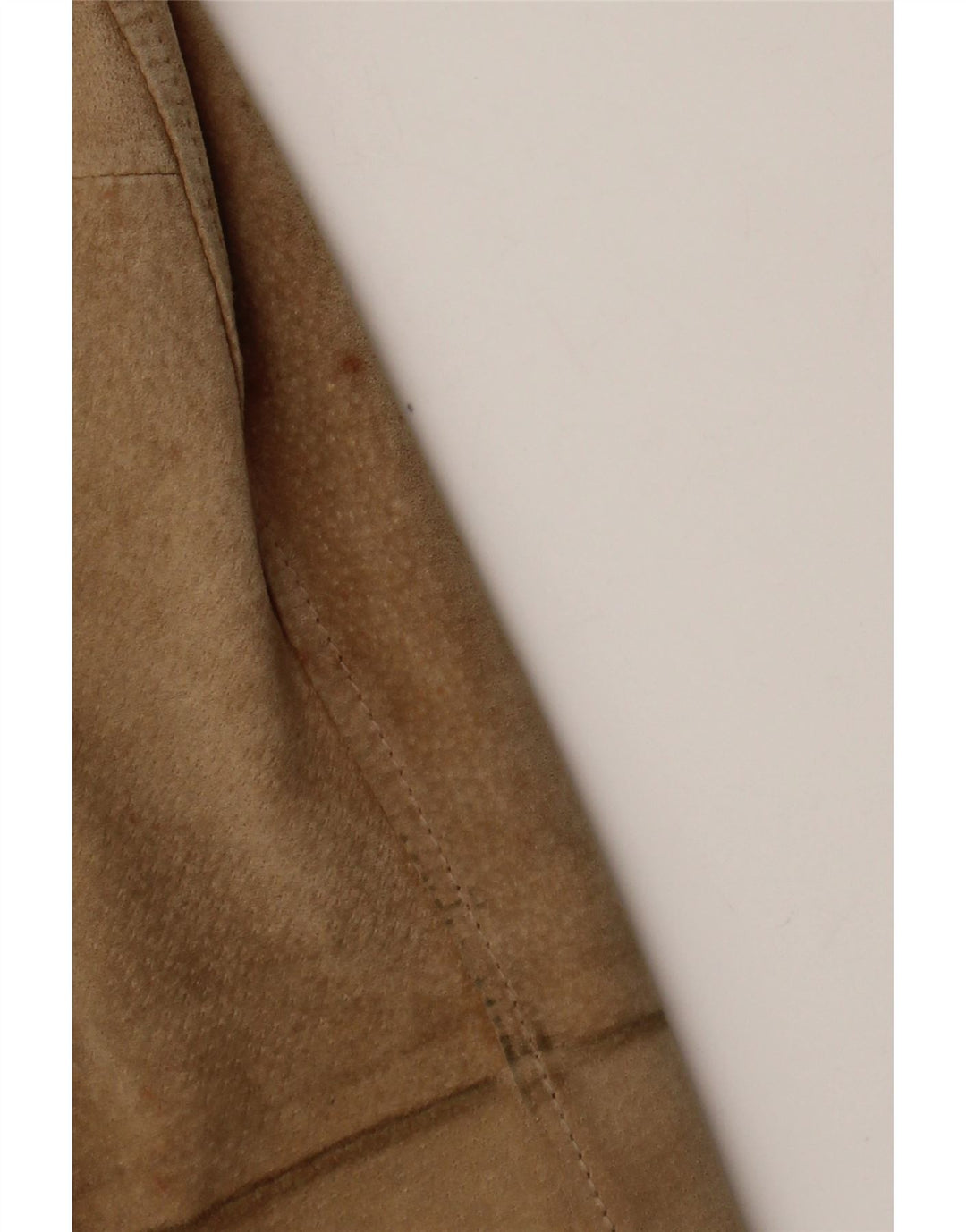 Jachetă vintage de piele intoarsa pentru femei IT 48 XL Bej