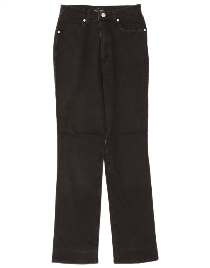Blugi drepti pentru femei Trussardi W26 L30 bumbac gri