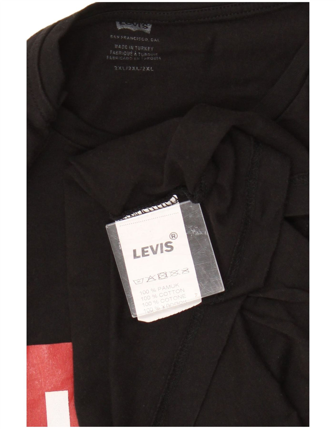 Tricou grafic pentru bărbați Levi's Top 2XL bumbac negru