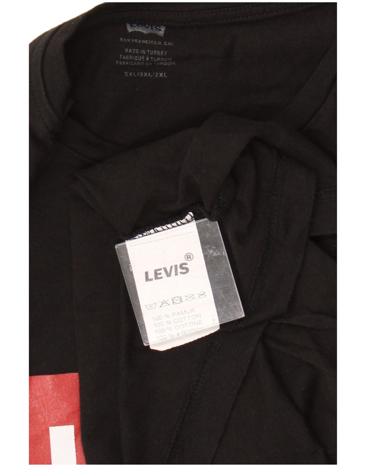 Tricou grafic pentru bărbați Levi's Top 2XL bumbac negru