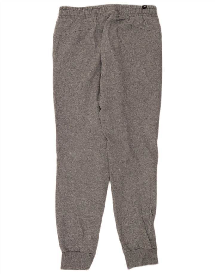 Pantaloni de trening Puma pentru bărbați Joggeri din bumbac cu pete gri medii