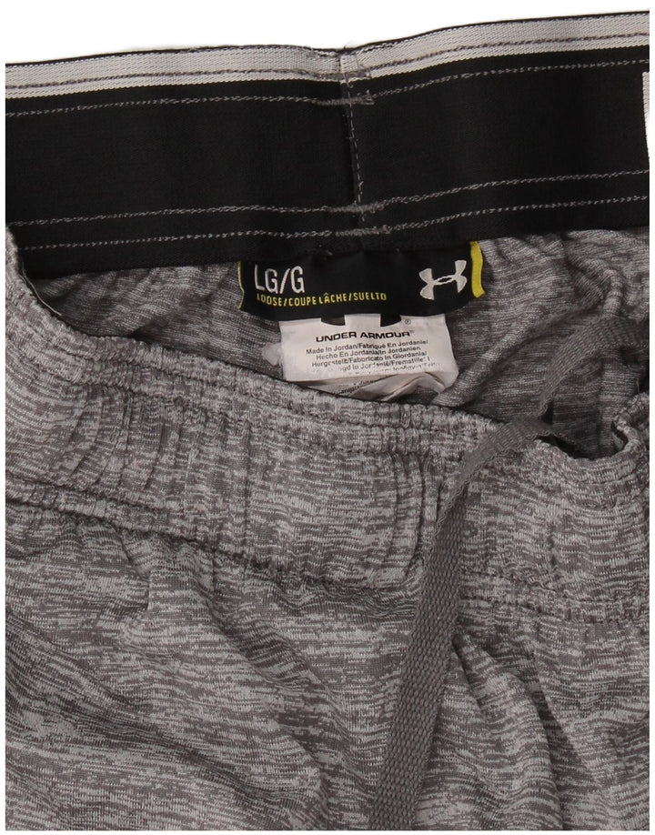 Pantaloni scurți sport pentru bărbați UNDER ARMOUR, mari, gri, poliester color bloc