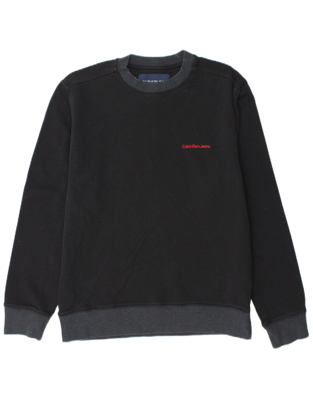 CALVIN KLEIN JEANS Hanorac pentru bărbați Pulover Medium Negru Bumbac