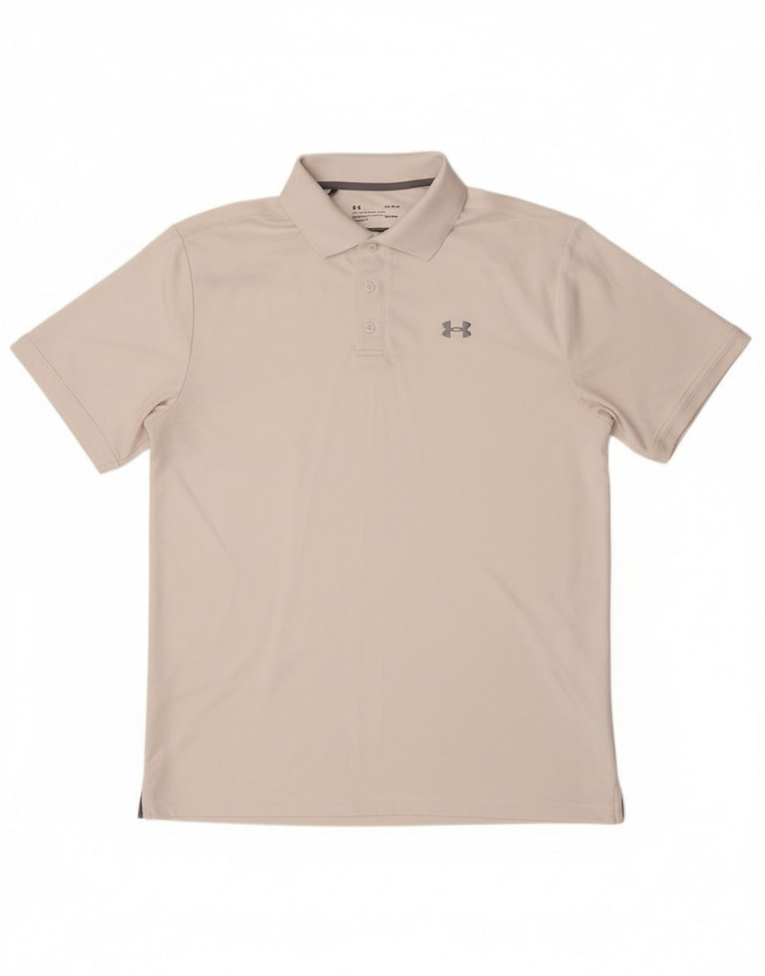 Tricou polo Under Armour pentru bărbați Heat Gear, mare, alb, din poliester