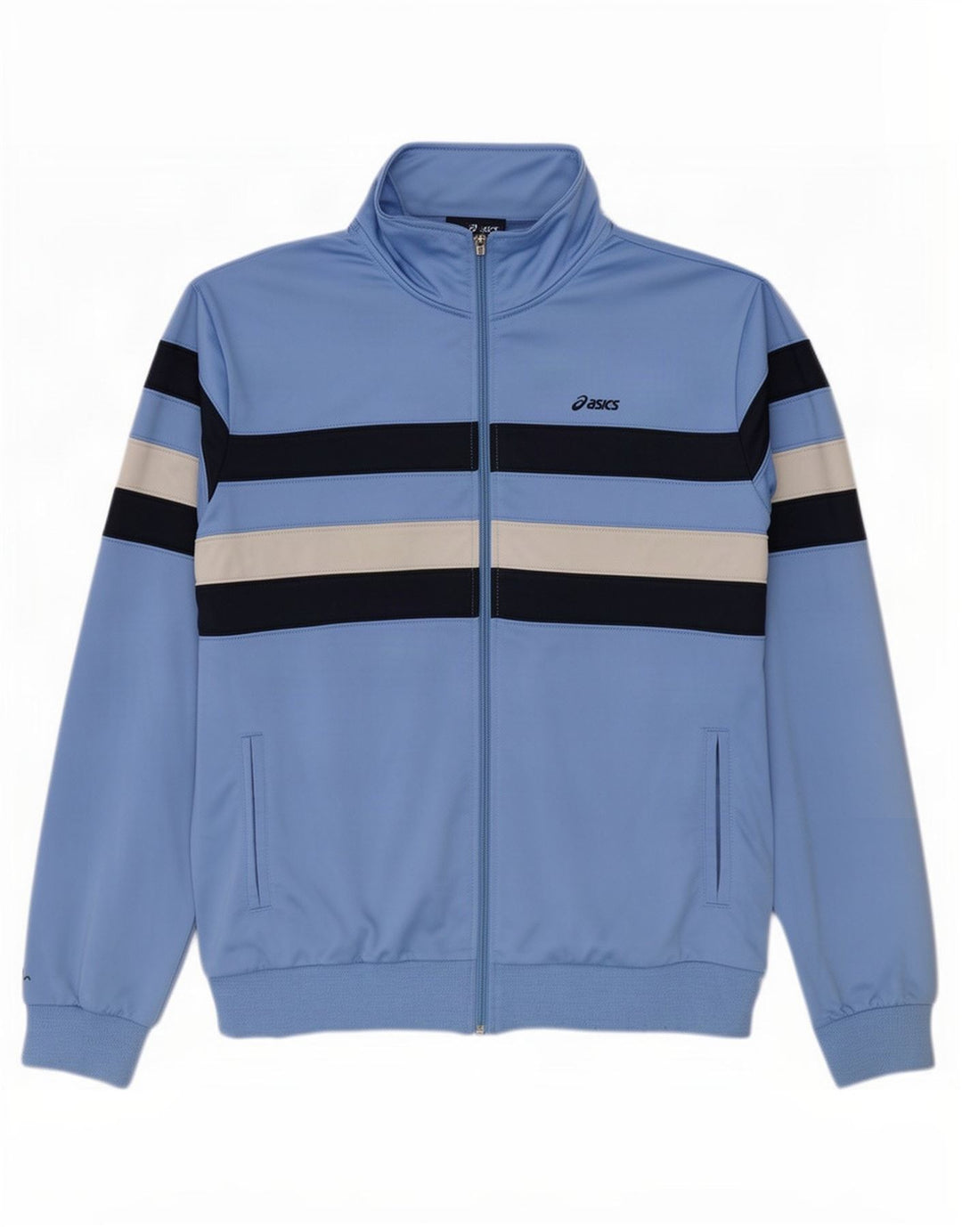 Jachetă de trening pentru bărbați Asics, XL, poliester color bloc, albastru
