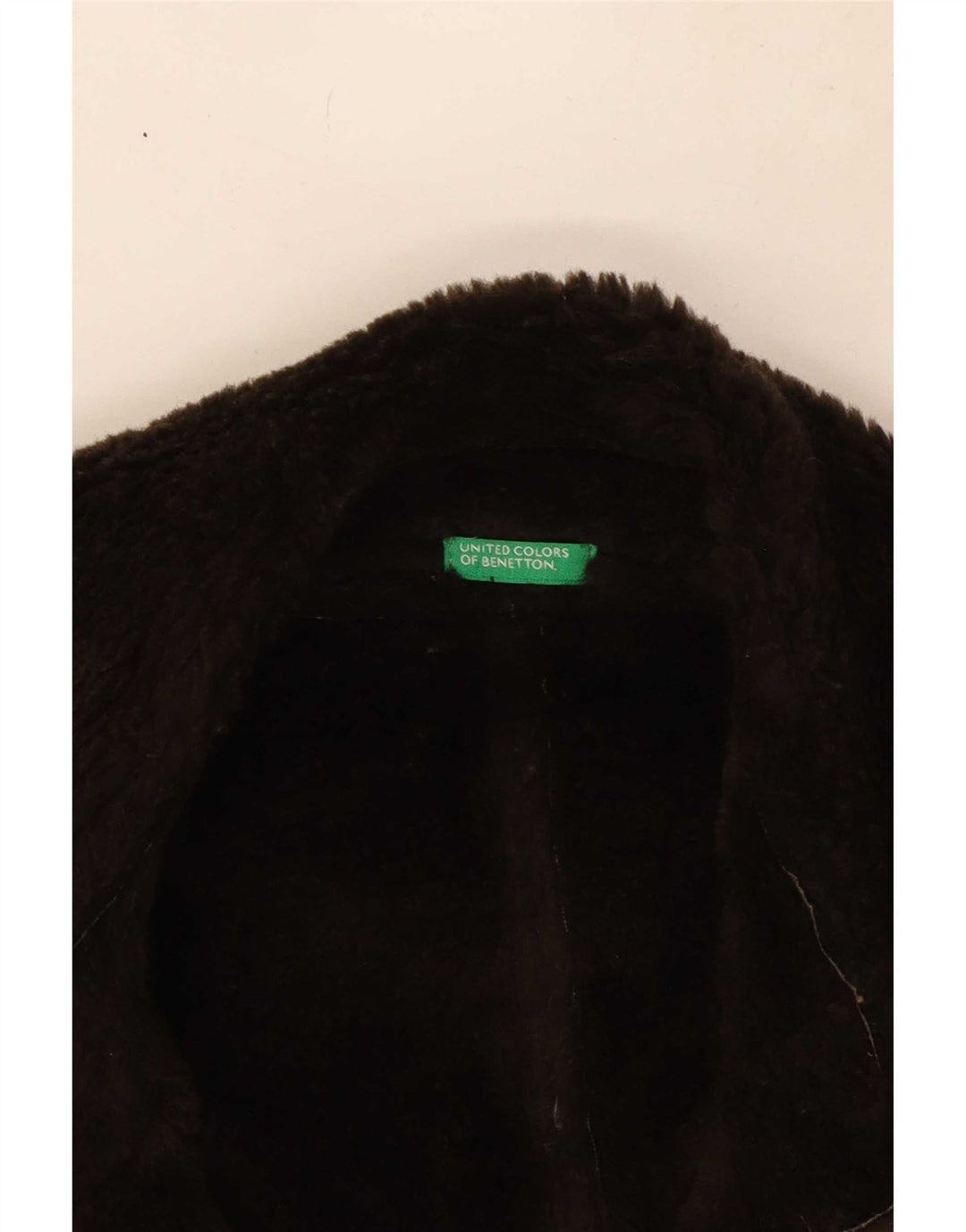 Jachetă Sherpa pentru femei Benetton IT 46 Large Brown Acrylic